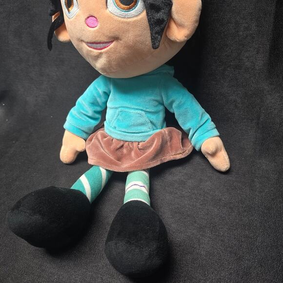 Disney Vanellope Von Schweetz Big Head Wreck it Ralph Stuffed Large Plush Doll - Picture 3 of 10